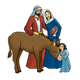 Bible Times Family with donkey