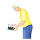 Lady with Cake 