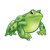 Green Spotted Frog Color PNG
