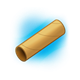 Cardboard Tube with blue background
