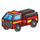 Fire Truck with yellow stripe