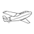 Airplane Line PNG