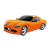 Orange Sports Car Color PNG