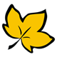 Maple Leaf yellow with black outline