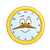 Yellow Clock Color PNG
