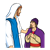 Jesus and the Nobleman Color PNG