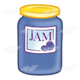 Blueberry Jam Jar