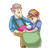 Daddy and Mother Lamb Color PNG