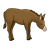 Brown Donkey Color PNG
