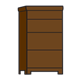 Tall Brown Dresser 