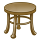 Round End Table with four feet