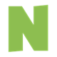 Green Letter N 