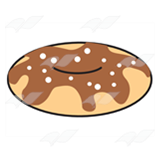 Brown Frosted Doughnut