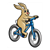 Bunny Riding a Bicycle Color PDF