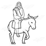 Jesus Riding Donkey