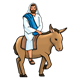 Jesus Riding Donkey 