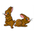 Brown Rabbits Color PDF