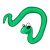 Green Snake Color PNG