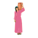Woman Carrying a Water Pot 