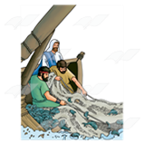 Jesus, Disciples Fishing