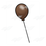 One Brown Balloon