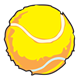 Yellow Tennis Ball scruffy