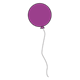 Round Balloon purple