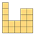 Yellow Block Shape 3 Color PNG