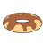 Brown Frosted Doughnut Color PNG