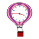Hot Air Balloon Clock pink, purple