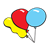 Three Balloons Color PNG