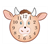 Cow Face Clock Color PDF