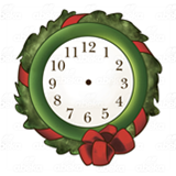 Wreath Clock