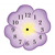 Purple Flower Clock Color PDF