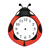 Ladybug Clock Color PNG