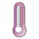 Purple Bulb Thermometer