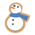 Snowman Cookie Color PNG