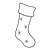 Blue Stocking Line PNG