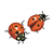 Two Orange Ladybugs Color PDF
