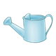 Light Blue Watering Can with handle
