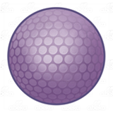 Purple Golf Ball