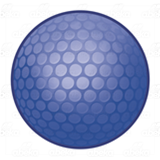 Navy Golf Ball