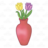 Red Vase