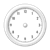 White Clock Color PNG