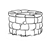 Gray Stone Well Line PNG