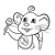 Baby Mouse Line PNG