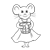 Mother Mouse Line PNG