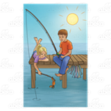 Boy and Girl Fishing