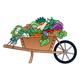 Wheelbarrow of Vegetables full