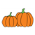 Two Orange Pumpkins Color PDF